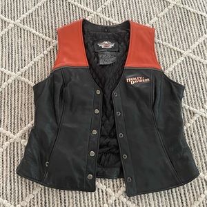 Harley Davidson womens leather vest